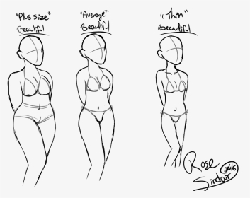 Drawing Females Anatomical Huge Freebie Download - Line Art, HD Png Download, Transparent PNG
