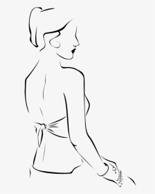 Collection Of Free Woman Drawing Outline Download On - Line Art, HD Png Download, Transparent PNG