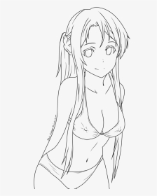 Commission By Black Avenger - Asuna Drawing Bikini, HD Png Download, Transparent PNG