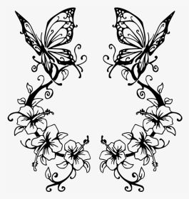 Collection Of Free Butterflies Drawing Beginner Download - Butterfly Logo Vector Png, Transparent Png, Transparent PNG