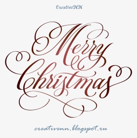 Christmas Clipart Words - Merry Christmas And Happy New Year Png, Transparent Png, Transparent PNG
