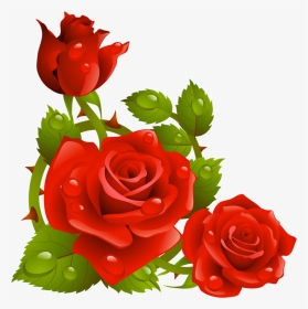 Фото, Автор K - Clip Art Borders Flowers Rose, HD Png Download, Transparent PNG