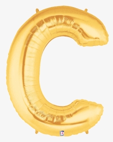 Gold Letter C Foil Balloon Letters - Gold Letter Balloons C, HD Png Download, Transparent PNG