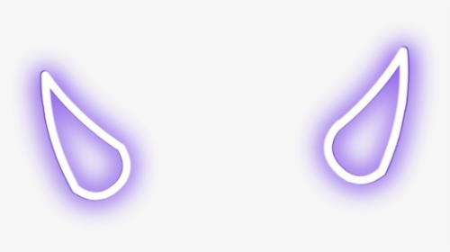 #devil #horns #purple #neon #horn #freetoedit - Circle, HD Png Download, Transparent PNG