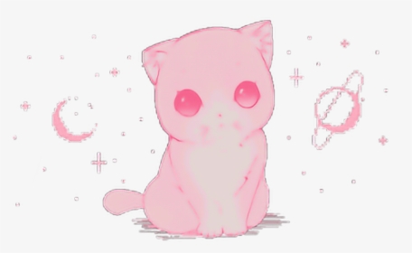 ##cute #kawaii #pixel #pastel #yuozukie #cat - Pastel Pink Aesthetic Pixel, HD Png Download, Transparent PNG