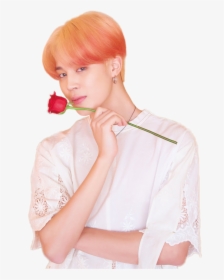Bts Rose Persona Photo - Jimin With A Rose, HD Png Download, Transparent PNG