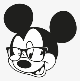 #mickeymouse #mickey #mouse - Mickey Mouse With Glasses, HD Png Download, Transparent PNG