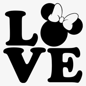 Loveya Teamo Minimouse Lol Linda Cute Love Amor - Minnie Mouse Love Silhouette, HD Png Download, Transparent PNG