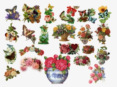 Vintage Flowers By Hasiyne On Deviantart Vector Royalty - Adobe Photoshop Png File, Transparent Png, Transparent PNG