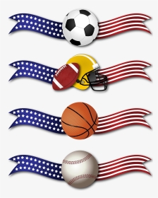 Banner Sports Ribbon - Football Ball, HD Png Download, Transparent PNG