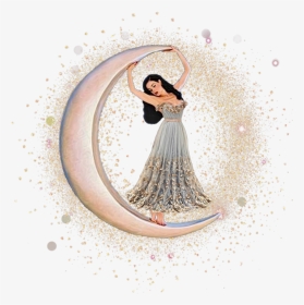 #woman #moon #lighteffect - Illustration, HD Png Download, Transparent PNG