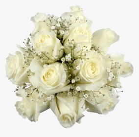 White Roses With Babys Breath Floral Arrangements - Floribunda, HD Png Download, Transparent PNG