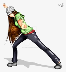 Ninja Girl Commission By Flyingpings On Deviantart - Hip Hop Anime Girl, HD Png Download, Transparent PNG