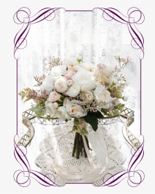 A Gorgeous Silk Artificial Bridesmaid Bouquet Posy, - Bridesmaids Rose Gold Bouquet, HD Png Download, Transparent PNG