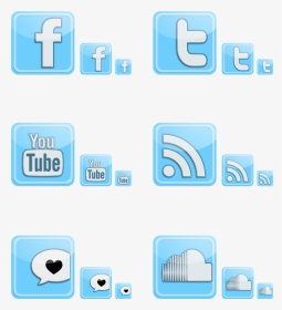 Social Media Icon Set - Graphic Design, HD Png Download, Transparent PNG