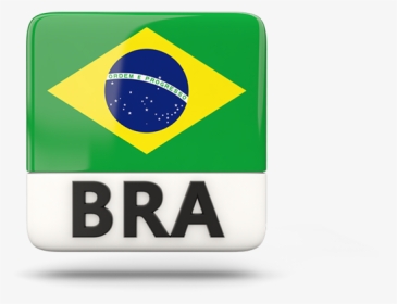 Square Icon With Iso Code - Flag Of Brazil, HD Png Download, Transparent PNG