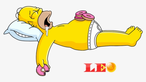 Homer Simpson Lying Down, HD Png Download, Transparent PNG