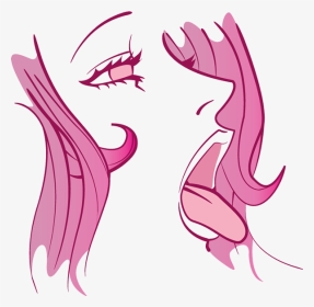 #cute #tumblr #ahegaoface #ahegao #pink - Transparent Anime Girl In Pink, HD Png Download, Transparent PNG