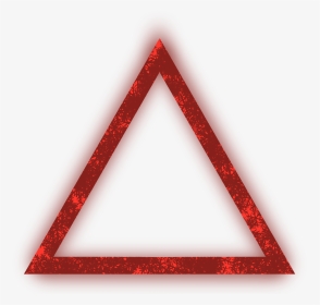 #neon #triangle #freetoedit #red #geometric #trigon - Triangle, HD Png Download, Transparent PNG