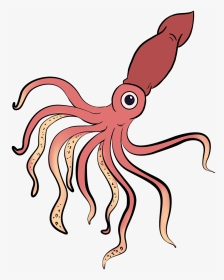 Giant Squid Drawing Easy, HD Png Download, Transparent PNG