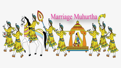 Marriage-muhurtha - Indian Wedding Barat Clipart, HD Png Download, Transparent PNG