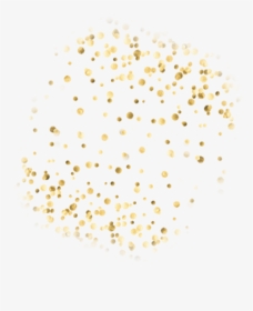 #gold #glitter #confetti #decorations #decoration - Circle, HD Png Download, Transparent PNG