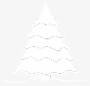 Snow Tree Clipart Banner Transparent Library Snow Tree - Christmas Tree White Vector Png, Png Download, Transparent PNG