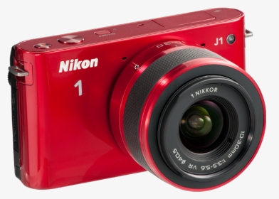Red Nikon 1 J1 - Nikon Compact Dslr, HD Png Download, Transparent PNG