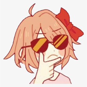 Transparent Sayori Png - Transparent Background Anime Discord Emoji, Png Download, Transparent PNG