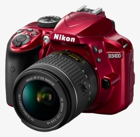 Nikon D3400 10 Red - Nikon D3400, HD Png Download, Transparent PNG