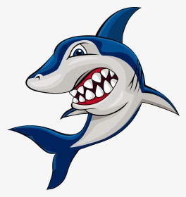 Shark Cartoon Clip Art - Sharp Teeth Shark Clipart, HD Png Download, Transparent PNG