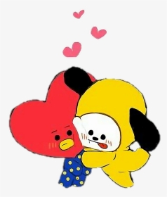 #tae #v #taehyung #jimin #tata #chimmy #bts #bt21 #army - Tata And Chimmy Bt21, HD Png Download, Transparent PNG