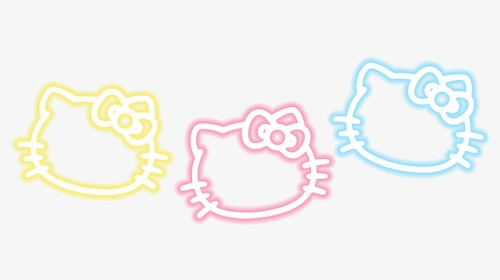 Hello Kitty Neon Png, Transparent Png, Transparent PNG