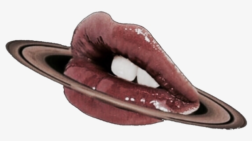 #brown #red #aesthetic #lips #gloss #aestheticlips - Sombrero, HD Png Download, Transparent PNG
