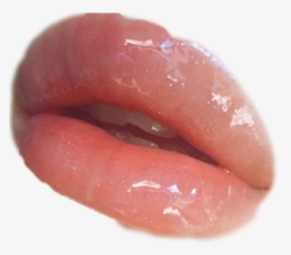 #glossy #lips #natural #aesthetic - Close-up, HD Png Download, Transparent PNG
