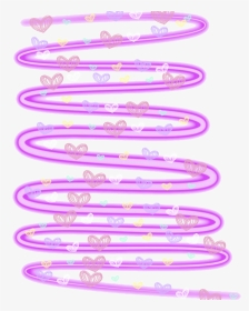 #purple #swirl #hearts #neon - Neon Swirl, HD Png Download, Transparent PNG