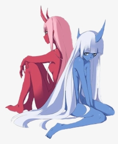 #darlinginthefrankxx #zerotwo - Darling In The Franxx 001 And 002, HD Png Download, Transparent PNG