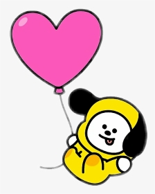 #bt21chimmy - Chimmy On A Balloon, HD Png Download, Transparent PNG