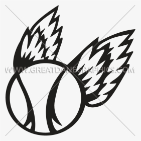 Baseball With Wings Clipart Graphic Download Baseball - Illustration, HD Png Download, Transparent PNG