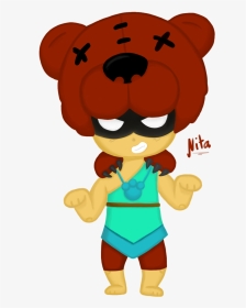 I Draw Nita From Brawl Stars Game Uwu  first Time Drawing - Perry Phineas Y Ferb Gif, HD Png Download, Transparent PNG