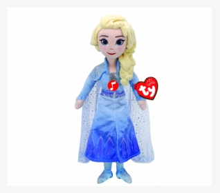 Ty Bamse Elsa Fra Frozen2 Med Lyd   Id Cloud-9699 - Frozen 2 Plush Dolls, HD Png Download, Transparent PNG