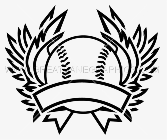 Baseball With Wings Clipart Png Free Baseball Metal - Emblem, Transparent Png, Transparent PNG