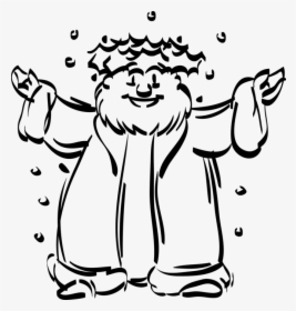 Vector Illustration Of Father Christmas, Santa Claus, - Cartoon, HD Png Download, Transparent PNG