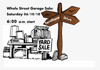 Multiple House Garage Sale 6/10/18 - Yard Sale Clipart Black And White, HD Png Download, Transparent PNG