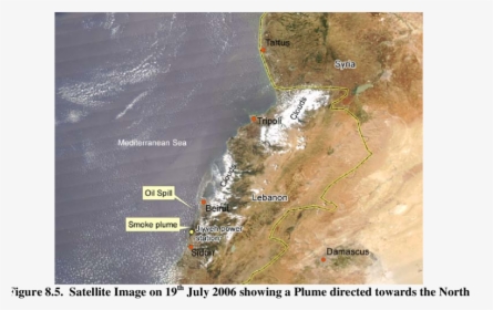 Satellite Image On 16 Th Of July Showing Sw Plume Direction - Map, HD Png Download, Transparent PNG