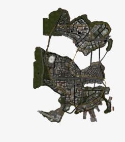 Full Saints Row 1 Map, HD Png Download, Transparent PNG