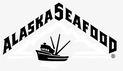 Alaska Seafood Logo Black And White - Alaska Seafood White Logo Png, Transparent Png, Transparent PNG