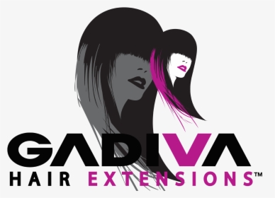 Hair Salon Logo Design - Gadiva Hair Extensions, HD Png Download, Transparent PNG