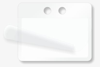 Blank Cable Id Self Laminating Write On 2 Holes Tag - Circle, HD Png Download, Transparent PNG