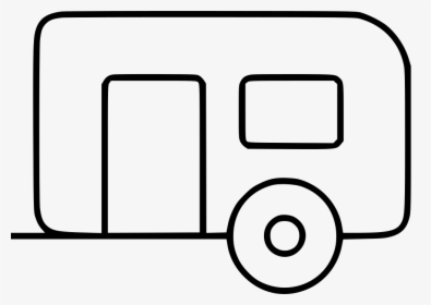 Camper - Line Art, HD Png Download, Transparent PNG